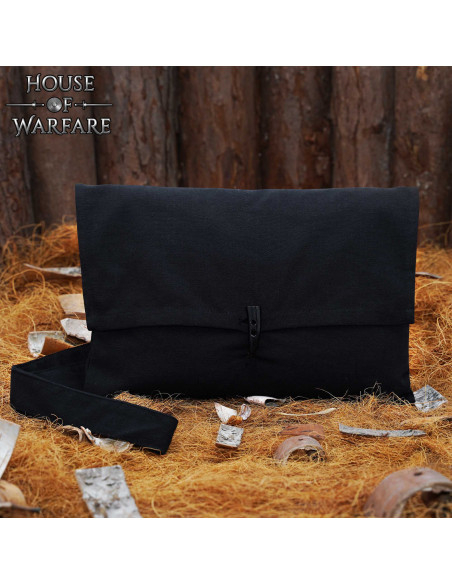 Medieval cotton bag with horn...