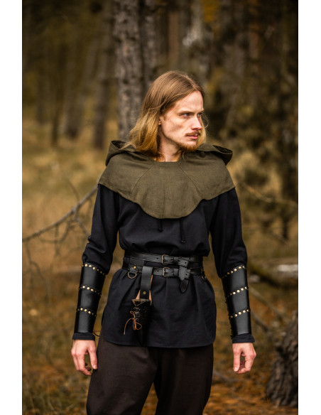 Medieval hood in linen model Mannix,...