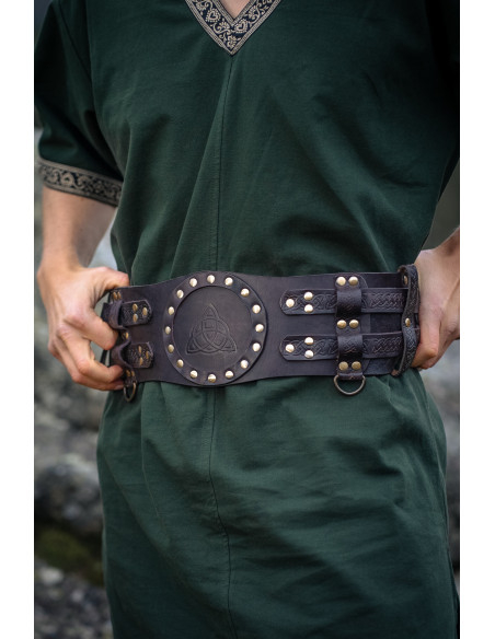 Medieval Celtic Belt in leather,...