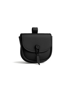 Medieval leather bag model Tilo, black color 2