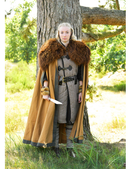 Medieval cotton cape model Theves,...