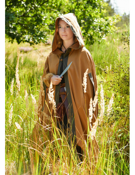 Medieval cotton cape model Theves,...