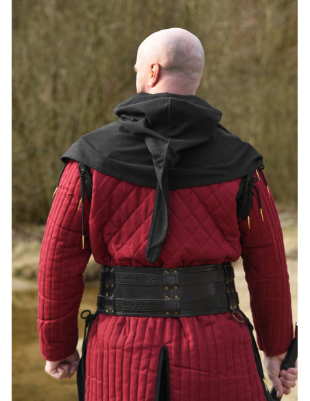 Medieval hooded scarf made of cotton,...