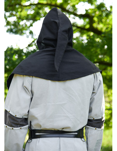 Medieval hooded scarf made of cotton,...