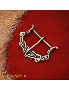 Nordic bronze buckle with an aged finish