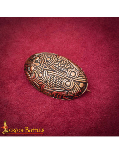 Viking Medieval Brooch in Bronze Turtle from the 9th-10th Century