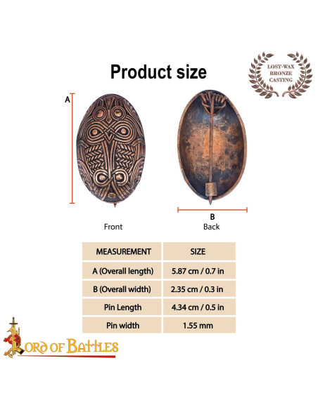 Viking Medieval Brooch in Bronze...