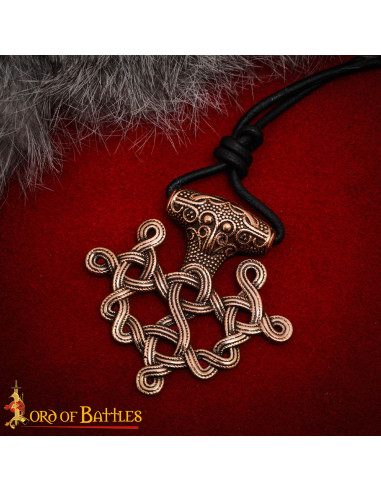 Viking Pendant from the 9th Century in bronze, Nordic design