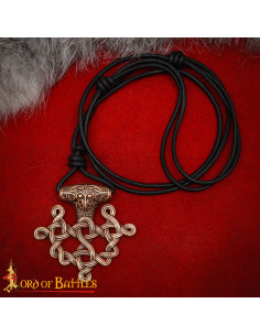 Viking Pendant from the 9th Century in bronze, Nordic design 2