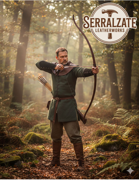 Silvano Leather Archery Bracers in...