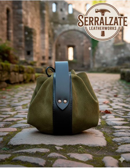 Medieval Limosner Bag Leather Model...