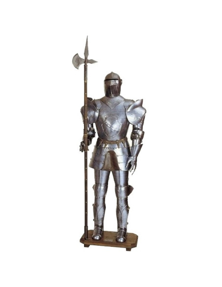medieval armor with spear