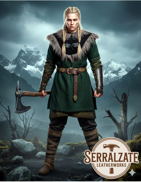 Evaristo Collar Black Cape with Gray Fur