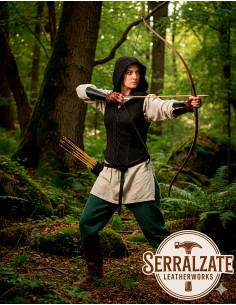 Medieval Shadow Vest for Women in Black 2