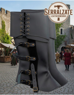 Medieval Valerio Leggings in Black, Adjustable