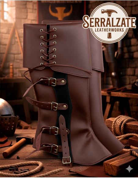 Medieval Leggings Valerio Dark Brown,...