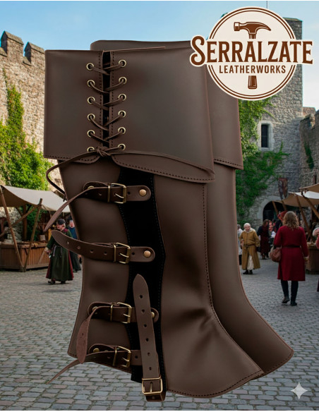 Medieval Leggings Valerio Dark Brown,...