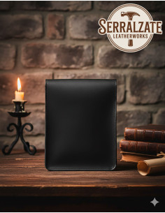 Medieval leather crossbody bag model Jabardo, black 2