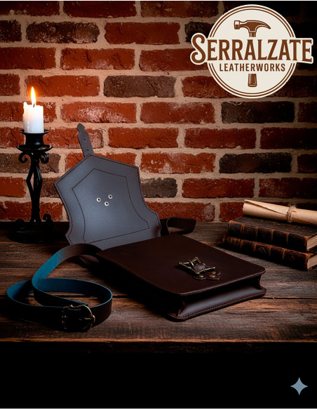 Medieval shoulder bag Constanza, dark...