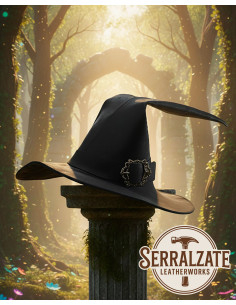 Leather hat of the Kingdom Wizard, black 2