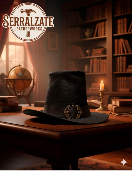 Dark Warlock Hat in Leather Deluxe,...