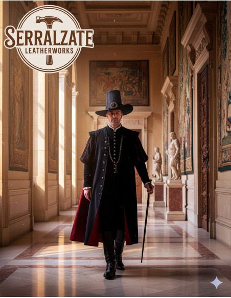 Dark Warlock Hat in Leather Deluxe,...