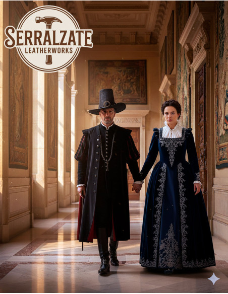 Dark Warlock Hat in Leather Deluxe,...