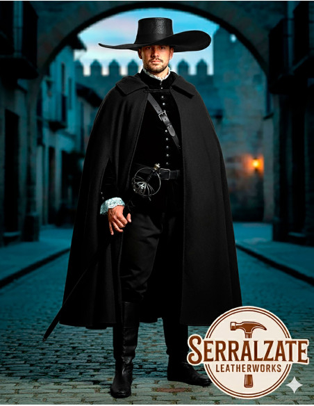 Medieval leather hat Deluxe model...