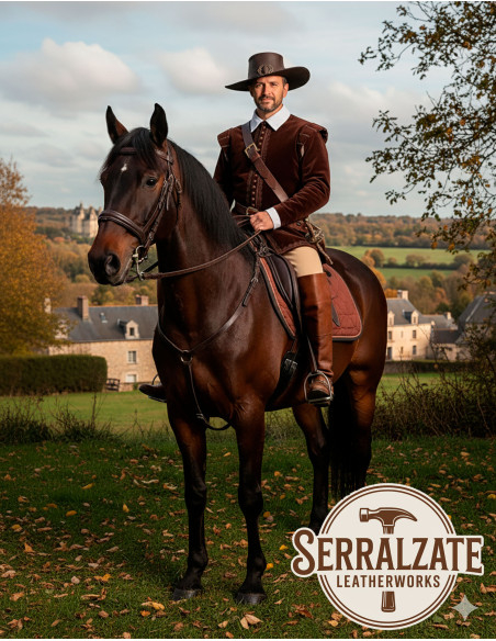 Medieval leather hat model Hidalgo,...