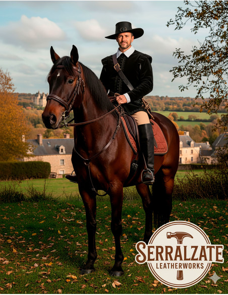 Medieval leather hat model Hidalgo,...