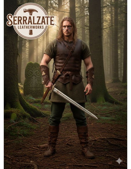 Dark Brown Leather Archery Bracelets,...