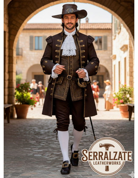 Medieval leather hat Deluxe model...