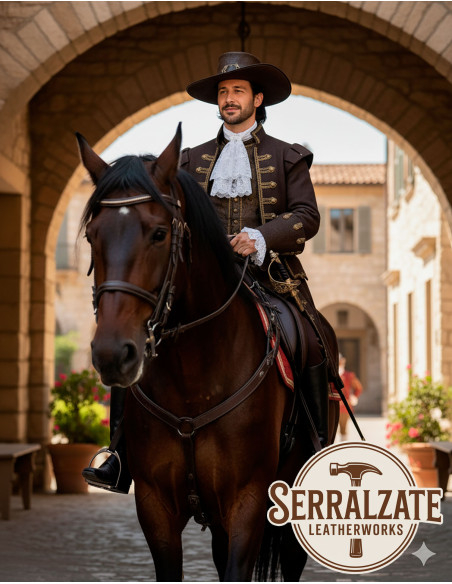 Medieval leather hat Deluxe model...