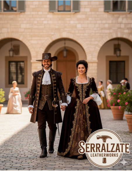 Medieval leather hat Deluxe model...