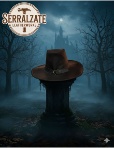 Unofficial Van Helsing leather hat, brown color 2