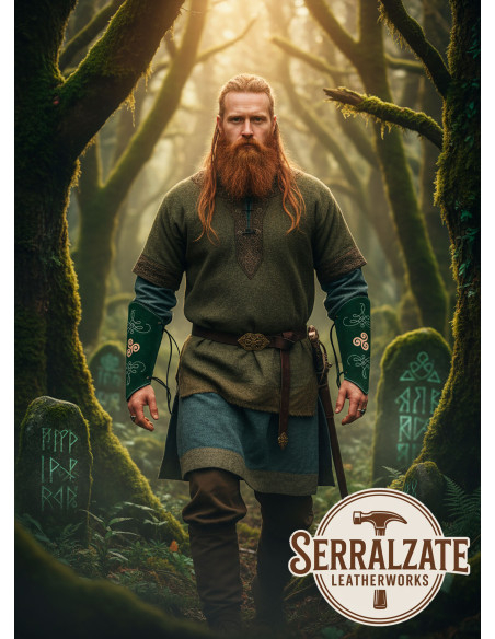 Green leather goalkeeper bracelets...