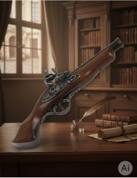 Brescia flint pistol XVII century 32 cm.