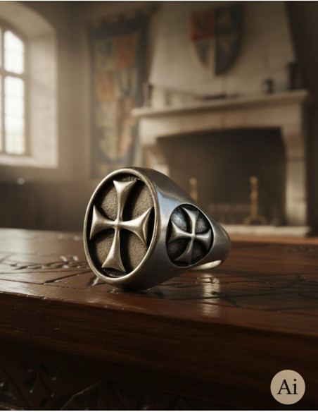 Templar Cross Ring