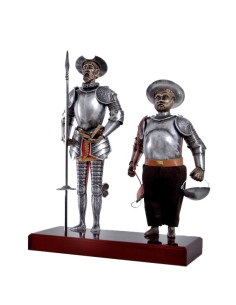 Figure Don Quixote and Sancho Panza, 42 cms.