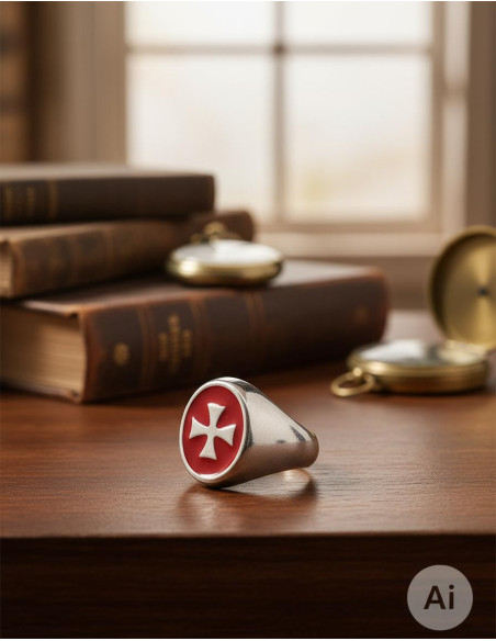 Templar Cross woman ring