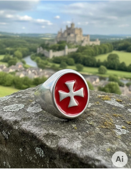 Templar Cross woman ring