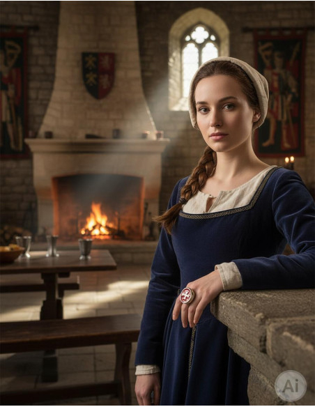 Templar Cross woman ring