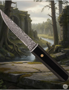 Adventure Sports Knife Albainox Damascus Steel Blade (22...