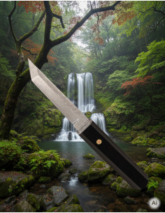 Adventure Knife Albainox Damascus shiny blade (21.50 cm.)