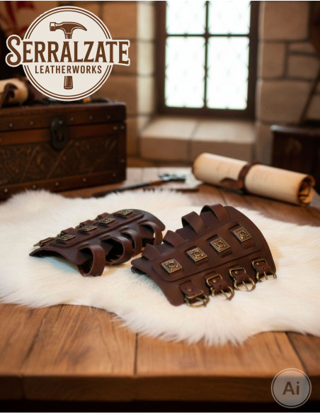 Viking Bracelets Aslaug in Dark Brown