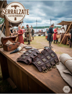 Viking Bracelets Aslaug in Dark Brown 2