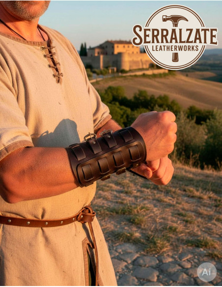 Viking Bracelets Gunnar in Dark Brown...