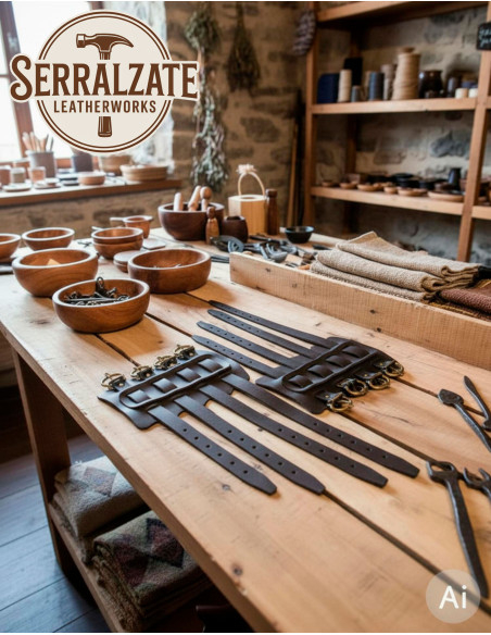 Viking Bracelets Gunnar in Dark Brown...