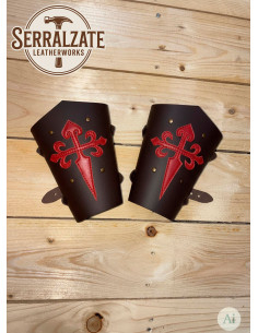 Templar Bracelets Santiago Cross in Brown 2