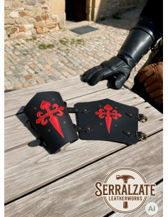 Templar Bracelets Black Cross of Santiago